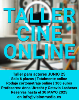 Cartel Taller Cine online Junio 25