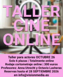 Taller Cine Online Octubre 26 Taller Cine Online Octubre 26